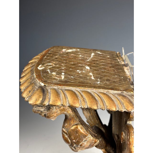 19th Century Renaissance Revival Giltwood Griffin Wall Bracket For Sale - Image 12 of 15