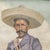 Large Oil Portrait Western Painting of a Mexican Vaquero For Sale - Image 4 of 5