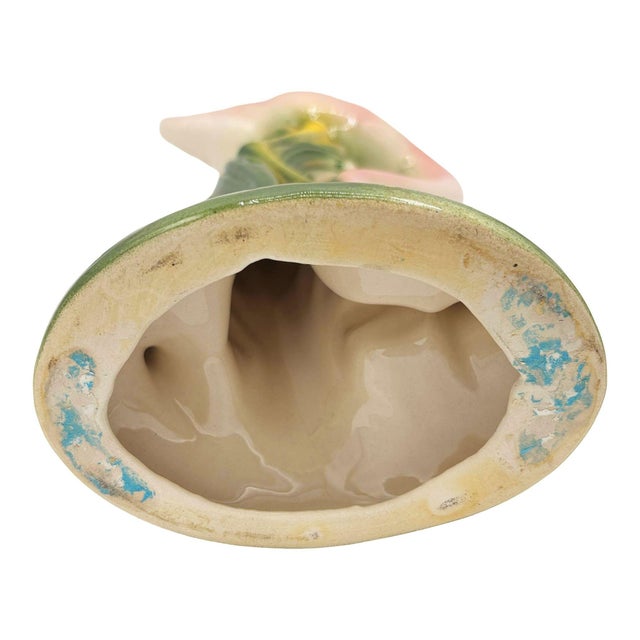 1950s 13" Tall MCM California Pottery Ceramic Long-Legged Flamingo Figurine For Sale In Los Angeles - Image 6 of 6