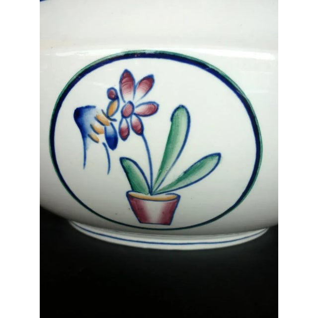 Italian Pottery Bowl by Giovanni Gariboldi for San Cristoforo Ginori, 1930s For Sale - Image 4 of 6