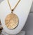 1970s Vintage 1970s Signed Napier Goldtone Round Horoscope Pendant Necklace For Sale - Image 5 of 9