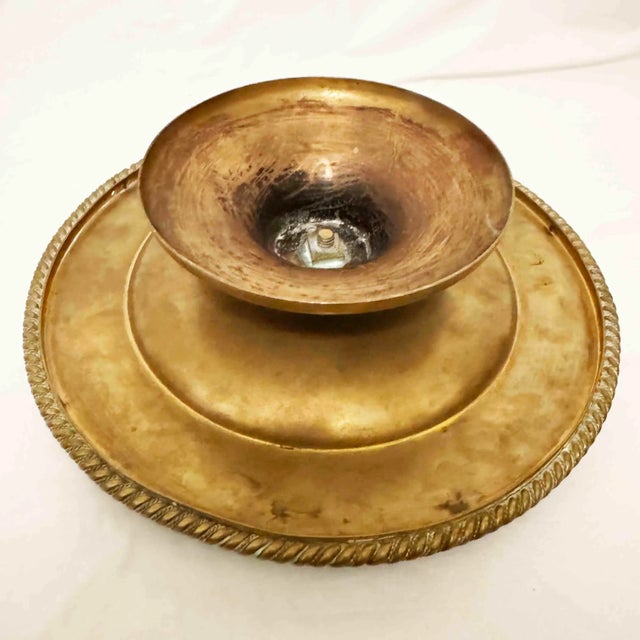 Late 19th Century Antique Continental Brass-And-Agate Compote For Sale - Image 5 of 6