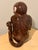 Hollywood Regency Vintage Extra Large Majolica Italian Sculpture Monkey & Banana Hand Painted Sitting. For Sale - Image 4 of 10