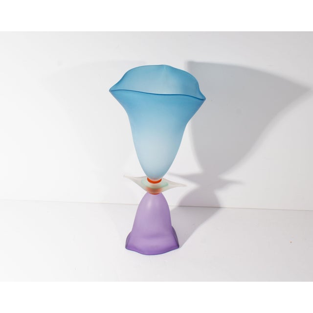Stephan Cox 2000 Postmodern Art Glass Vase For Sale - Image 4 of 6