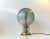 1970s Vintage Scandinavian Gray Glass and Brass Table Lamp, 1970s For Sale - Image 5 of 5