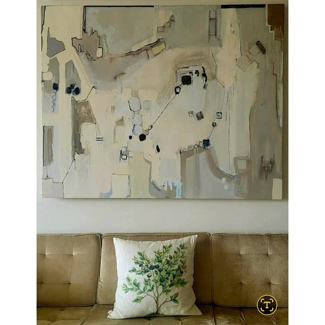 Abstract Expressionist Oil Painting by Lynn Christian Titled: Klimtaos For Sale - Image 4 of 8