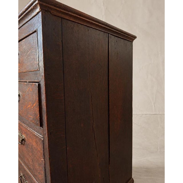 18th Century 18th Century Georgian Oak 2-Over-3 Chest of Drawers For Sale - Image 5 of 14