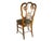 19th Century Sculptural Backrest Walnut and Velvet Sec Dining Chairs, Set of 4 For Sale - Image 9 of 13