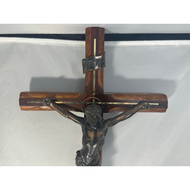 Large Wall Mount Crucifix of Jesus Christ. The crucifix measures approx. 22 3/4 inches tall, 11 1/2 inches wide and...