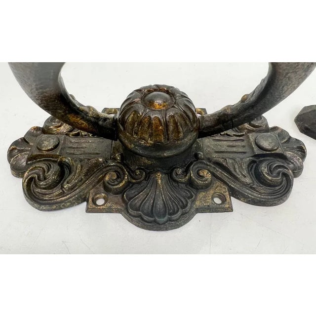 19th Century Victorian Bronze Door Knocker For Sale - Image 9 of 12