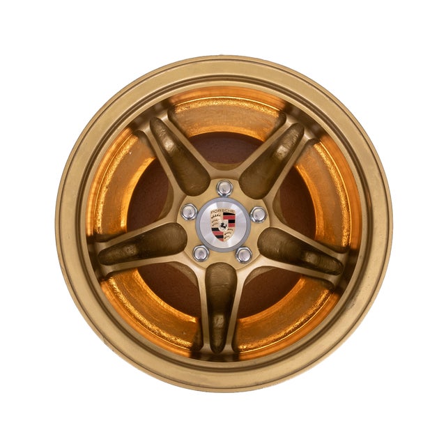Metal Porsche Rim Side Table with Light, 1970s For Sale - Image 7 of 12
