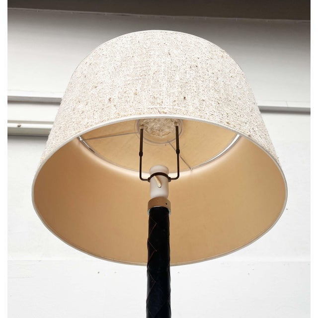 Mid-Century Modern Danish Model Flet Leather Floor Lamp by Jo Hammerborg for Fog & Morup, 1960s For Sale - Image 12 of 18