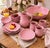 Mid 20th Century Cabbage Ware Pink Serving Bowls in the Style of Dodie Thayer - 5 Pieces For Sale - Image 9 of 9