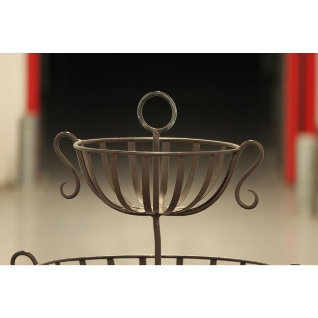 Metal Fruit Basket Vase, 1990s For Sale - Image 11 of 13