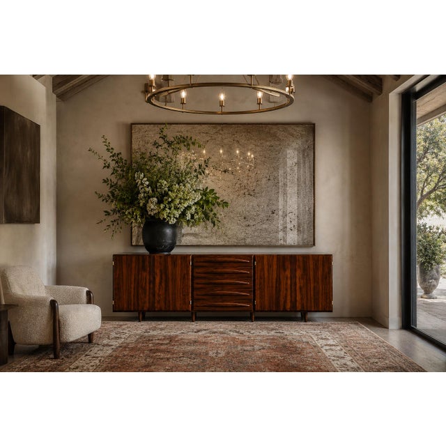 Brazilian Modern Rosewood Credenza With Sculptural Drawers by Jean Gillon, Brazil, 1960s For Sale In New York - Image 6 of 18