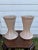 Blush A Pair of Traditional Blush Ceramic Pottery Vases For Sale - Image 8 of 11