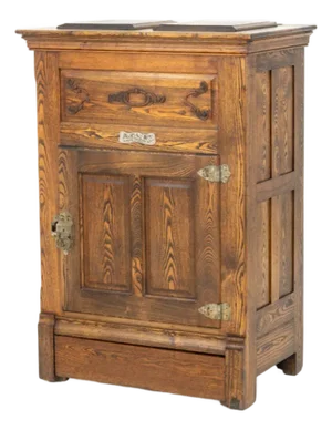 American Oak Ice Box Chest