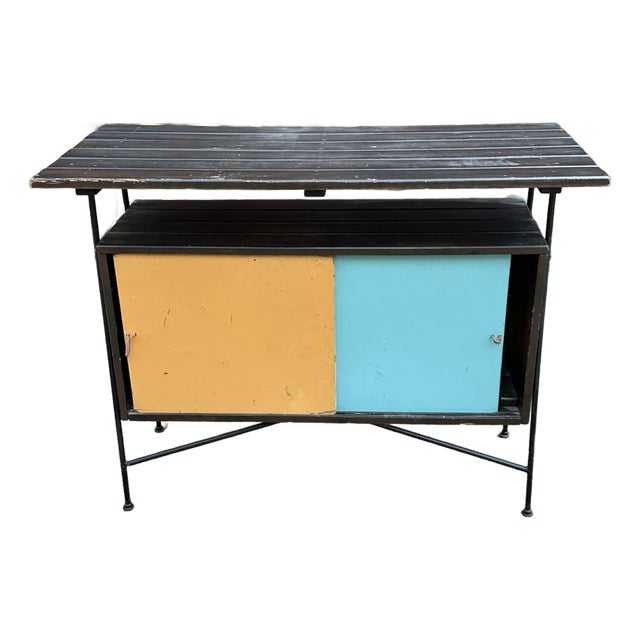 1950s Mid Century Arthur Umanoff Cocktail Dry Bar or Sideboard for Raymor For Sale