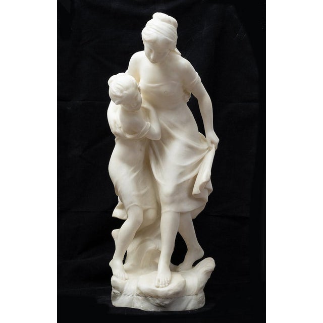 Stone Antique 19th Century Napoleon III Alabaster Sculpture, France For Sale - Image 7 of 7