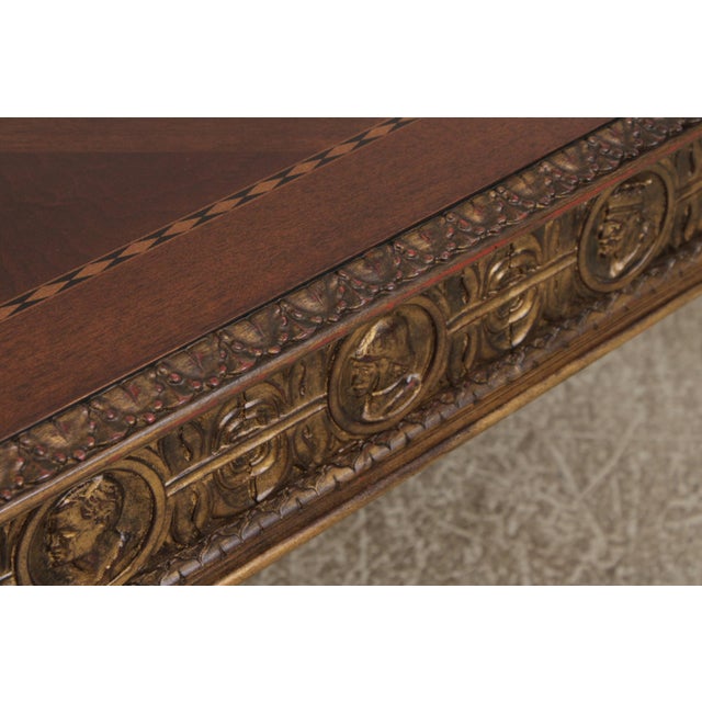 Brown Ej Victor Historic Mansions Large Coffee Table For Sale - Image 8 of 15