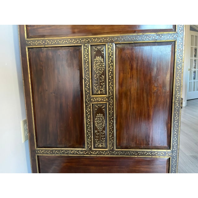 1970s Mahogany Bogart Chest With Brass Inlay For Sale - Image 13 of 18