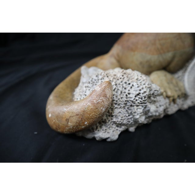 Kevin Peters "Get Your Own Starfish" Brazilian Soapstone Sea Otter Sculpture For Sale - Image 12 of 13