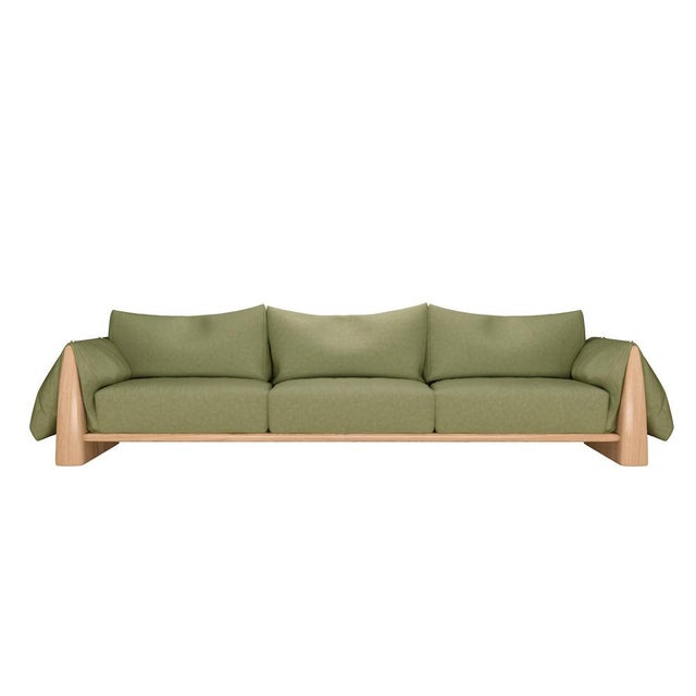 Wood Dudley Sofa by Wood Tailors Club For Sale - Image 7 of 15