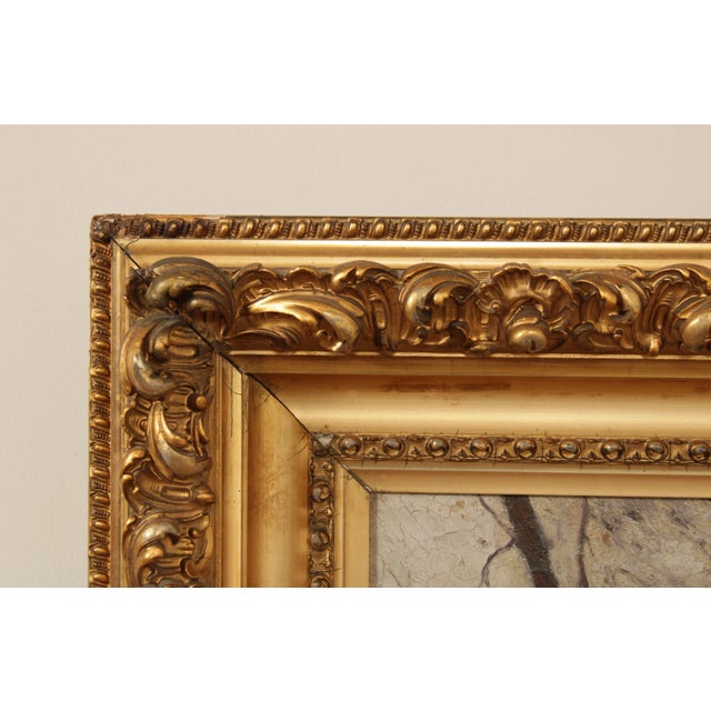 Early 20th Century Antique German Village Original Oil Painting by Eugen Kampf For Sale - Image 5 of 13