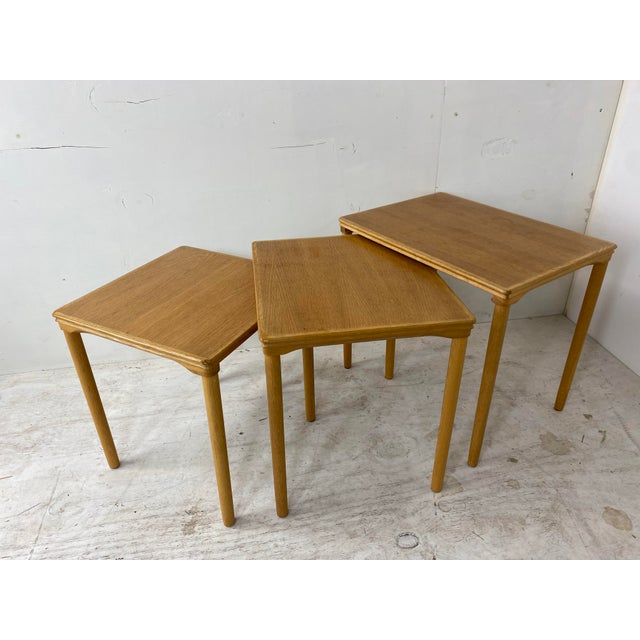 Danish Set Off Nesting Tables by E. W. Bach, 1960s, Set of 3 For Sale - Image 6 of 12
