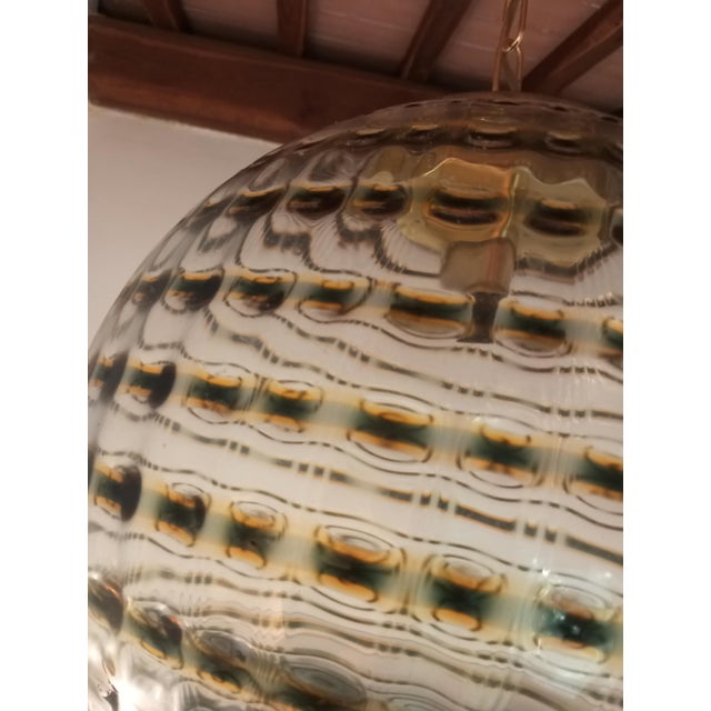 Vintage Italian Round Pendant Light by Targetti Sankey, 1960s For Sale - Image 12 of 18