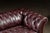 Mid 20th Century Deep Oxblood Leather Chesterfield Sofa With Nailhead Trim For Sale In Chicago - Image 6 of 12