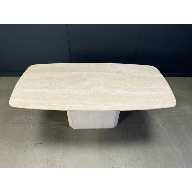 Vintage Travertine Dining Table, 1970s For Sale - Image 10 of 14