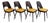 Mid-Century Dining Chairs by Oswald Haerdtl for Ton, 1959, Set of 4 For Sale