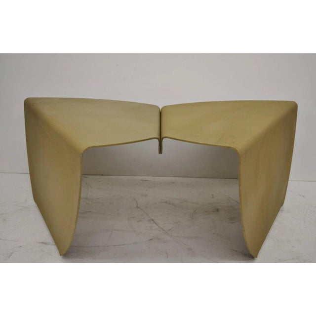Vintage Biomorphic Torch Cut Steel Metal "Fortune Cookie" 2 Part Coffee Table For Sale - Image 15 of 18