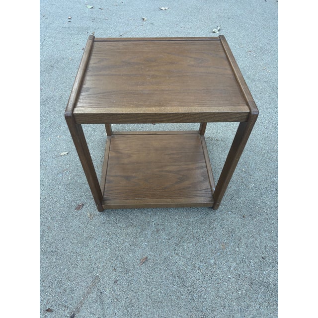 Mid 20th Century Modern Square Side Table For Sale In Dallas - Image 6 of 6
