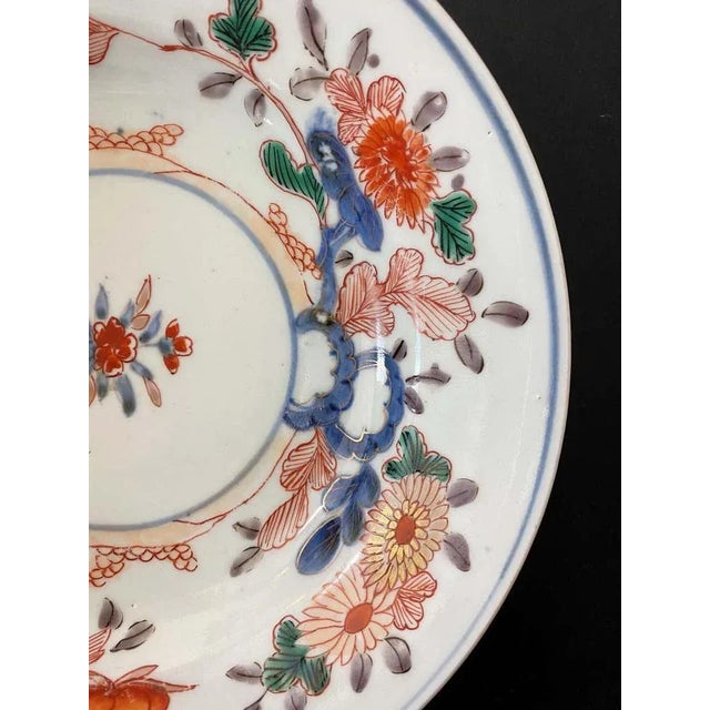White 19th Century China Porcelain Imari Plate For Sale - Image 8 of 12
