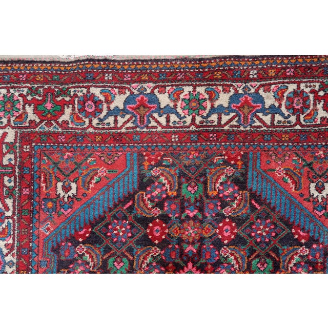 1960s, Handmade Vintage Persian Malayer Rug 4.2' X 7.1' For Sale - Image 17 of 17