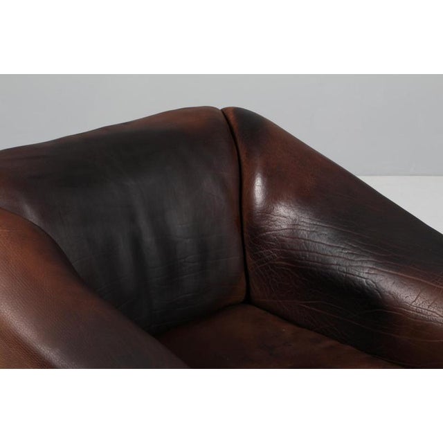 Vintage DS47 Lounge Chair in Patinated Leather from de Sede For Sale - Image 4 of 9