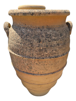 Large Italian Terracotta Storage Jar with Handles, 1950s
