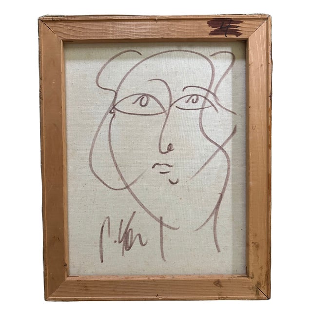 Peter Keil Rare, Realistic Portrait, Peter Keil For Sale - Image 4 of 4