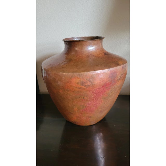 Vintage Copper Decorative Vase/Urn For Sale - Image 4 of 12