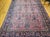 Antique Oversized Persian Manchester Kashan Rug, Hand-Knotted Wool, Floral Pattern, 10x20, Burgundy & Blue For Sale - Image 12 of 18