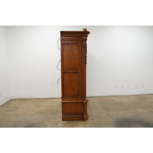 2000 - 2009 Vintage Rococo Revival Burl Wood Armoire For Sale - Image 5 of 18