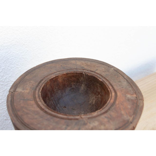 Antique Rice Grinder Candle Holder For Sale In Los Angeles - Image 6 of 8