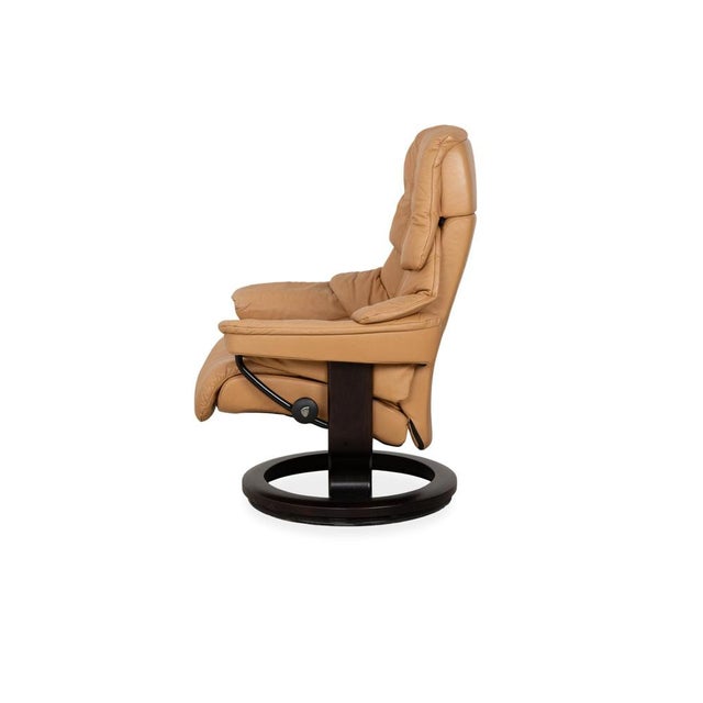 Reno Leather Recliner Chair with Ottoman from Stressless For Sale - Image 11 of 15