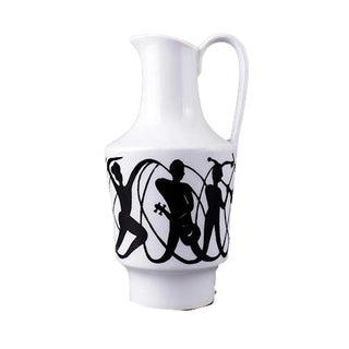 Vintage Handle Vases from Weiß, Kühnert & Co, 1970s, Set of 2 For Sale