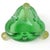 Mid-Century Modern Vintage Murano Seguso Vetri d'Arte Gold Flecks Green Sommerso Bubbles Italian Art Glass Bowl Ashtray For Sale - Image 3 of 5