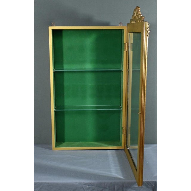 Wall Display Case in Golden Wood, 20th Century For Sale - Image 17 of 18