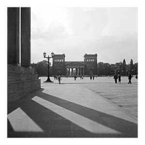 Sun, Shadows, Buildings Koenigsplatz Square Munich, Germany, 1937