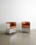 Brown Swedish Aluminium and Brown Leather Armchairs by Mats Theselius for Källemo, Set of 2 For Sale - Image 8 of 8